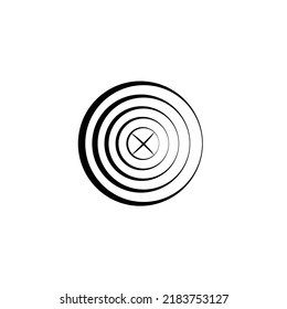 CIRCLE unique vactor shape illustration. black vactor. LOGO