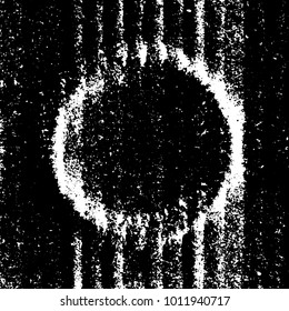 Circle urban grain stroke dust cover template. Distress circular dirty overlay dark texture. Grunge used round stamp post background. Design element making your images aged. EPS10 vector illustration.
