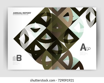 Abstrakte Vektorhintergründe, Geschäftsvorlagen für Geschäftsberichte. Abstraktes Poster