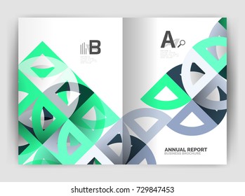 Circle vector abstract backgrounds, annual report business templates. Abstract poster