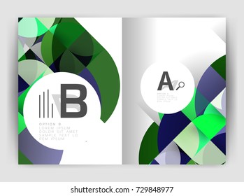 Circle vector abstract backgrounds, annual report business templates. Abstract poster