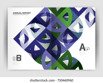 Circle vector abstract backgrounds, annual report business templates. Abstract poster