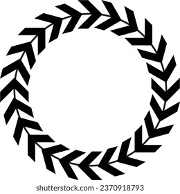 Circle vector with arrow symbol 