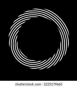 circle vector art looking like collection of shapes with some effect on them