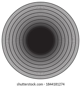 Circle vector background. Black circle grid. Circle symbol.