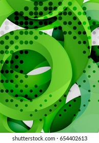 Circle vector background design with abstract swirls