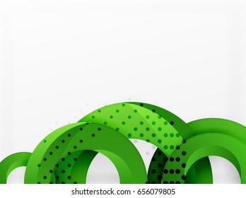 Projeto de plano de fundo de vetor de círculo com espirais abstratas