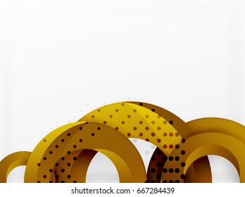 Circle vector background design with abstract swirls