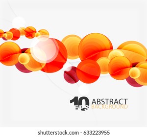 Circle vector background, geometric abstraction
