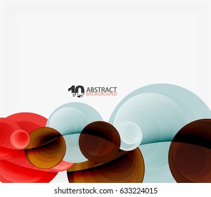 Circle vector background, geometric abstraction