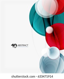 Circle vector background, geometric abstraction