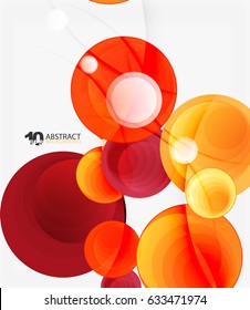 Circle vector background, geometric abstraction