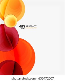 Circle vector background, geometric abstraction