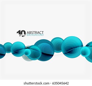 Circle vector background, geometric abstraction