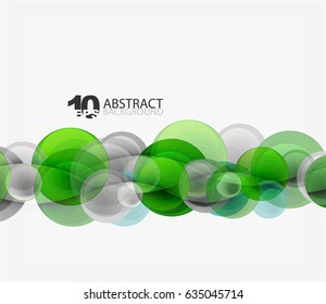 Circle vector background, geometric abstraction