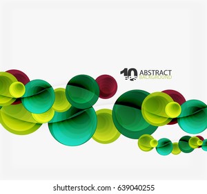 Circle vector background, geometric abstraction