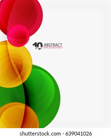 Fondo del vector circular, abstracción geométrica