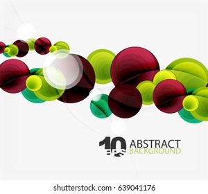 Circle vector background, geometric abstraction