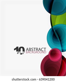 Circle vector background, geometric abstraction