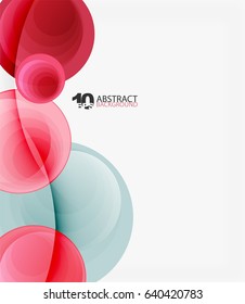 Circle vector background, geometric abstraction