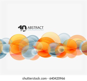 Circle vector background, geometric abstraction