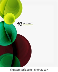 Circle vector background, geometric abstraction