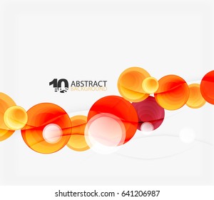 Circle vector background, geometric abstraction