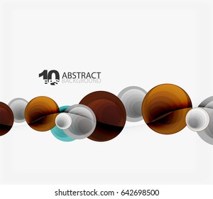 Circle vector background, geometric abstraction