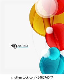 Circle vector background, geometric abstraction