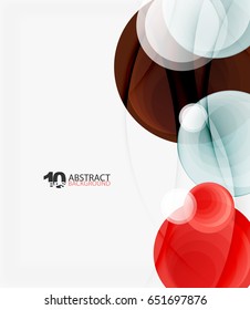 Circle vector background, geometric abstraction