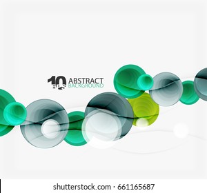 Circle vector background, geometric abstraction
