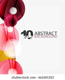 Circle vector background, geometric abstraction