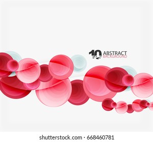 Circle vector background, geometric abstraction