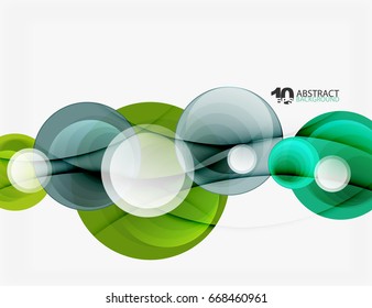 Circle vector background, geometric abstraction