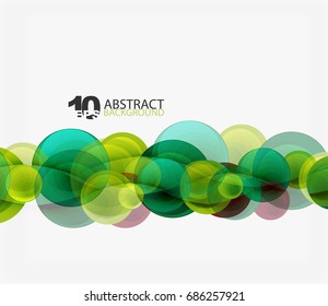 Circle vector background, geometric abstraction