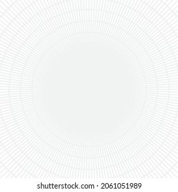 Circle vector background. White circle. Circle symbol. Abstract tunnel. Radar background. White background.