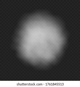 Circle vector cloud isolated on transparent background.