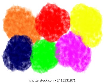 Fondo de la acuarela colorida del vector del círculo