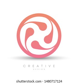Circle vector design with unique ornaments inside.