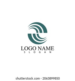 Circle vector flat design template