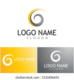 Circle vector flat design template