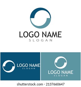 Circle vector flat design template