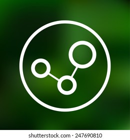 Circle vector flat Icon shared 
