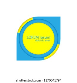 circle vector frame for text