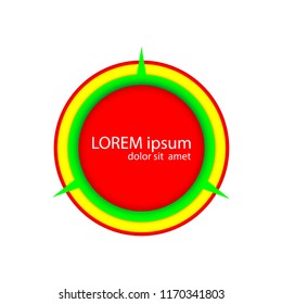 circle vector frame for text