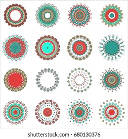 circle vector hand drawn design