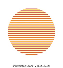 circle vector horizontal lines, design element.