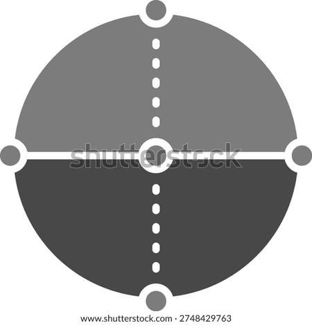 Circle vector icon. Can be used for printing, mobile and web applications.