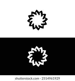 Circle vector icon logo illustration design	