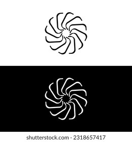 Circle vector icon template logo design 